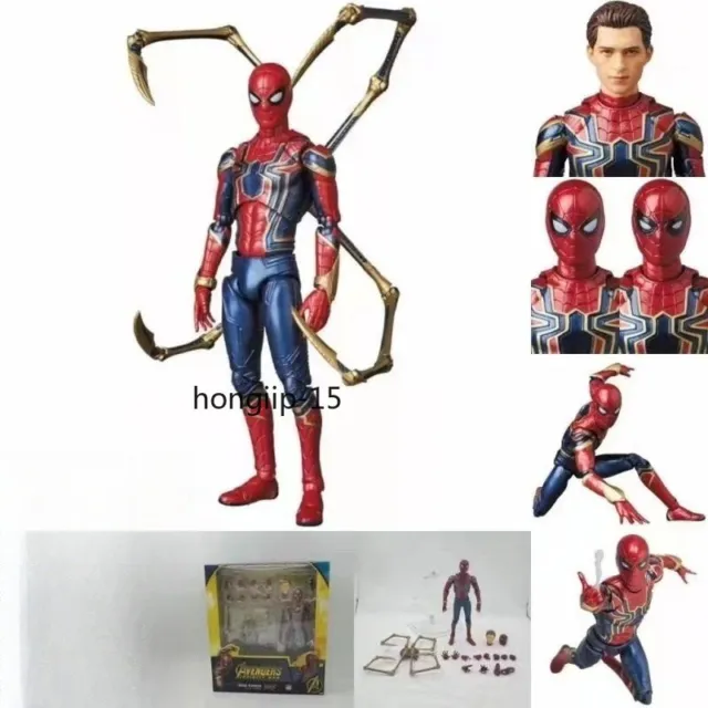 Mafex No.081 Marvel Avengers Infinity War Iron Spider-Man Action Figure Toy Gift