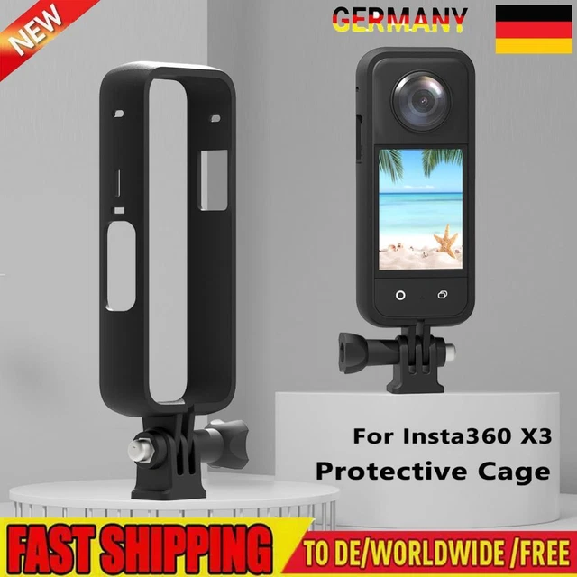 Plastic Camera Cage Action Camera Rig Soft Protective Frame Case for Insta360 X3