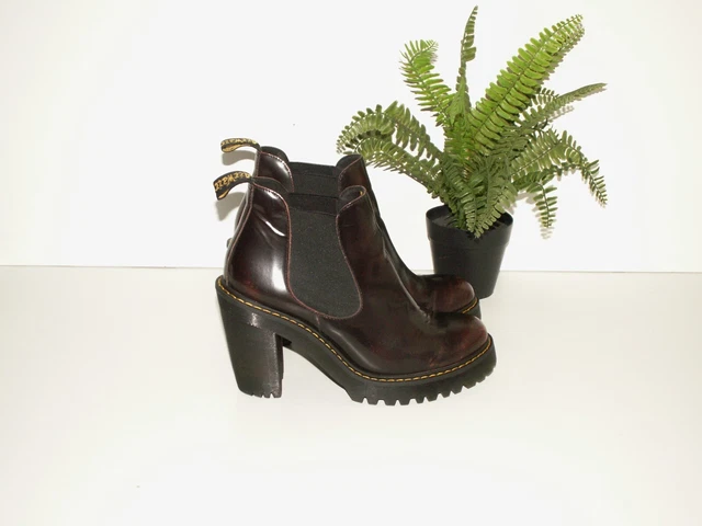 DR. MARTENS KENDRA cherry arcadia leather heeled boots uk 6 eu 39 us 8 d993 129.99 PicClick UK