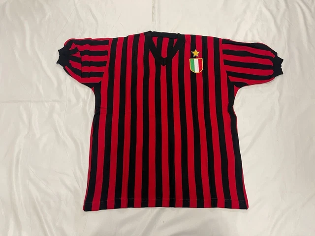 Shirt Milan 8 Rubén Buriani Acrylic Football Vintage 1979/80 Pezzounico
