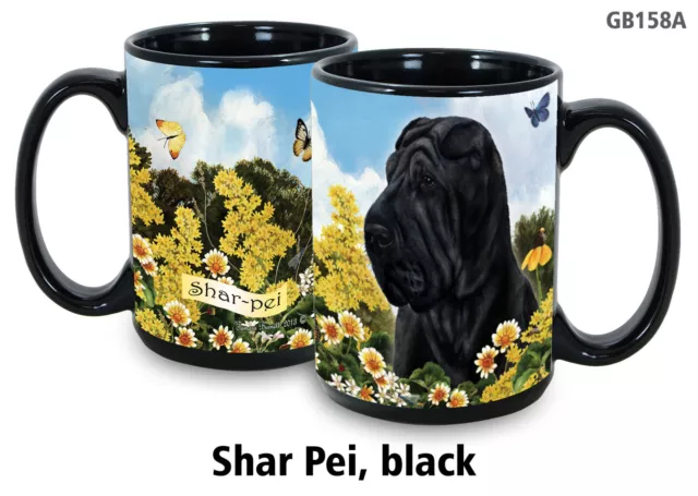 Garden Party Mug - Black Shar Pei