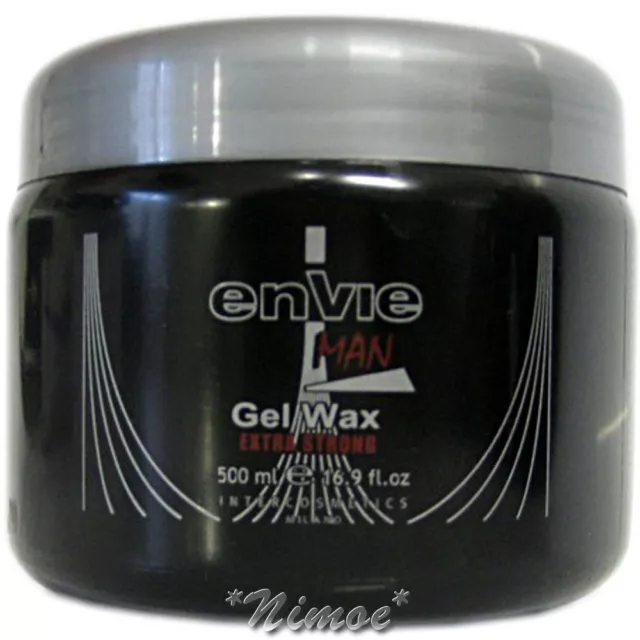 Gel Wax Extra Strong 500 ML Envie Homme pour Modeler Effet Azurant Brillant