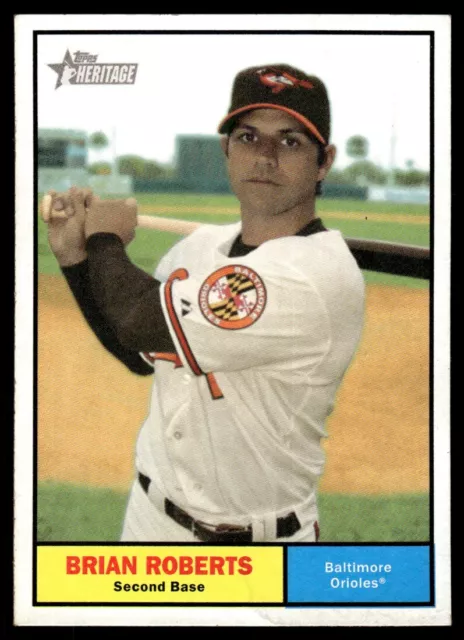 2010 Topps Heritage Brian Roberts Baltimore Orioles #10