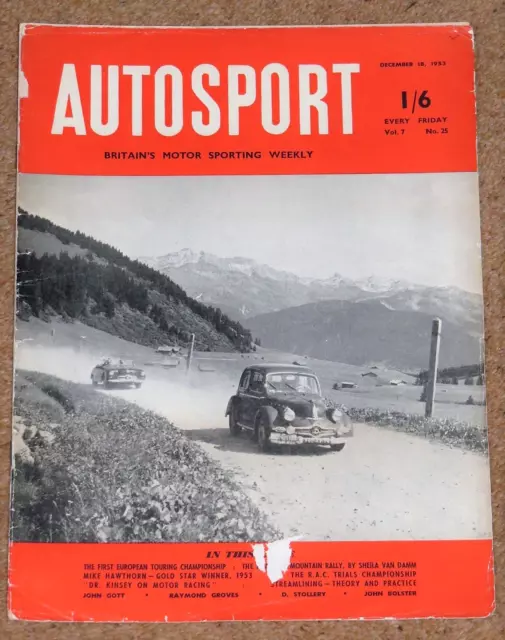 Autosport 18/12/53* 10 CLASSIC RALLIES of 1953 REVIEW - MIKE HAWTHORN PROFILE