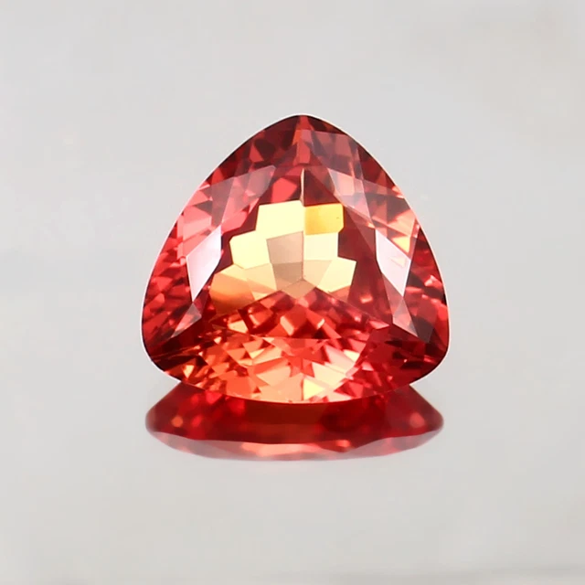Saphir Padparadscha Naturel 13.20 Ct - Taille Trillion - Certifié AGL - Sri Lanka