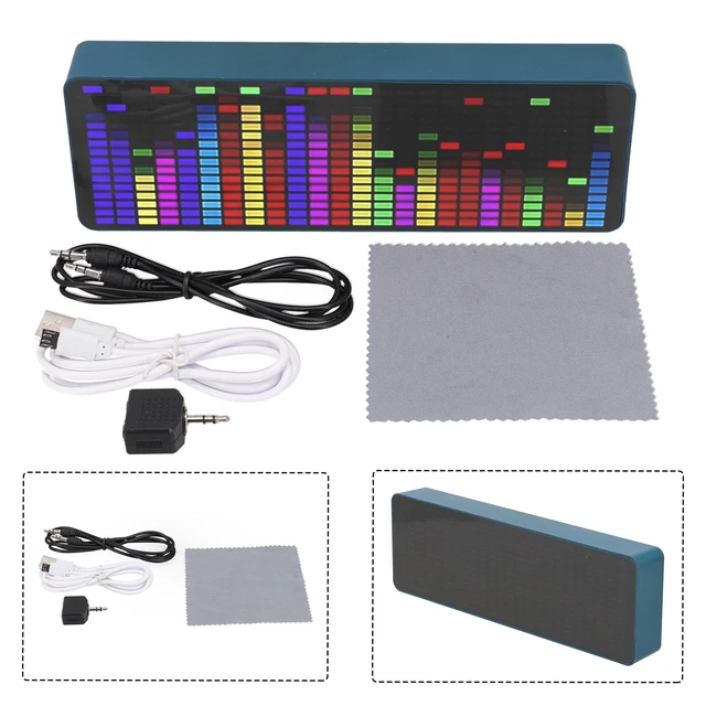 MUSIC SPECTRUM INDICATOR VU Meter Frequency Spectrum Clock Sound ...