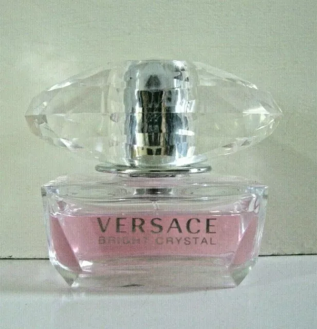 VERSACE Bright Crystal Eau De Toilette Spray 1.7 oz. 50ml - NOT FULL - No Box