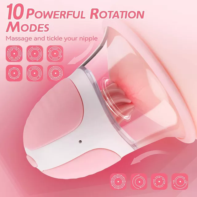 360 Rotating-Nipple-Strong-Sucking-Vibrating-Stimulator-Massager-Toys-Women 3