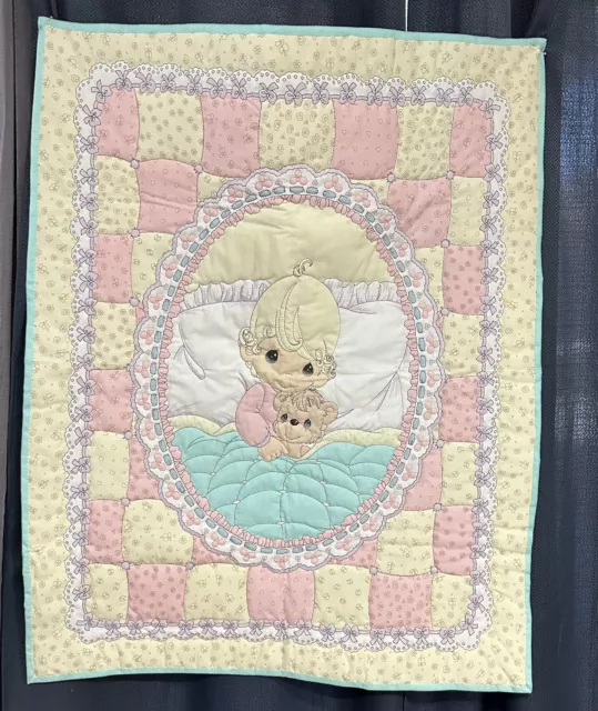 Precious Moments Crib Comforter/ Baby Blanket/Cradle Blanket