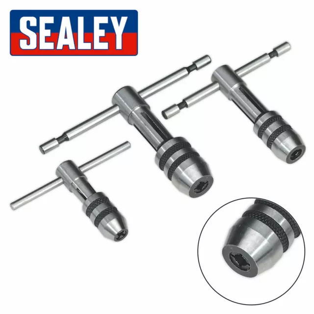 Sealey AK9799 3 Piece Tap Wrench T Handle Tap Wrench Set