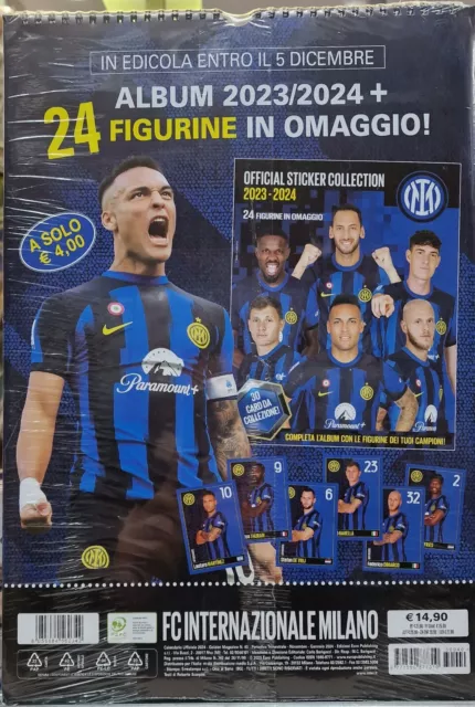 Inter: Calendario Ufficiale 2024 Con Braccialetti. Nuovo Sigillato 3
