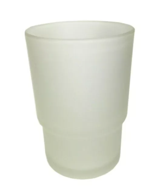 Portabicchieri Da Bagno In Ceramica Bianca - Ricambio Per Accessori Bagno, Diametro 80mm