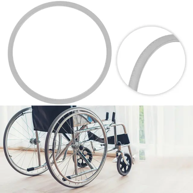 Remplacement de pneu de fauteuil roulant 24 pouces 24x1 3/8 PU gris