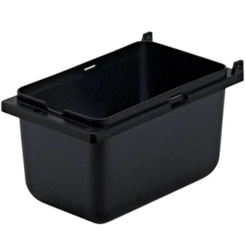 Server Products 87202 3-1/2" Deep 1/9-Size Black Plastic Jar