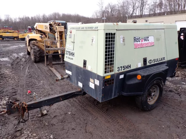 2012 Sullair 375HH Air Compressor HIGH PRESSURE! VIDEO! 200 PSI 375 CFM Towable