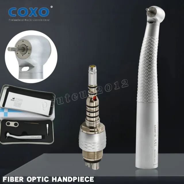 COXO Dental LED Fiber Optic High Speed Turbine Handstück 6 Hole Quick Coupler CE