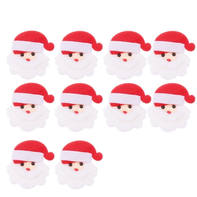 10 Pcs Christmas Embroidery Patches Chirstmas Decor Self Made Clothing