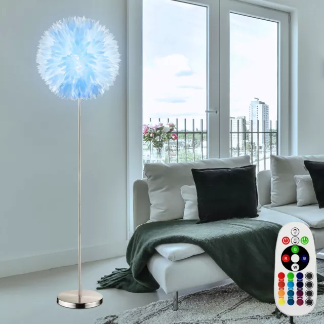 Luxus Stehlampe RGB LED Fernbedienung Farbwechsler Flur Standleuchte Höhe 175cm