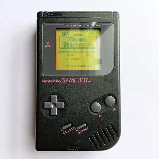 🎱  BLACK GAMEBOY ORIGINAL ✨LIMITED ED✨ Nintendo Game Boy DMG Play It Loud