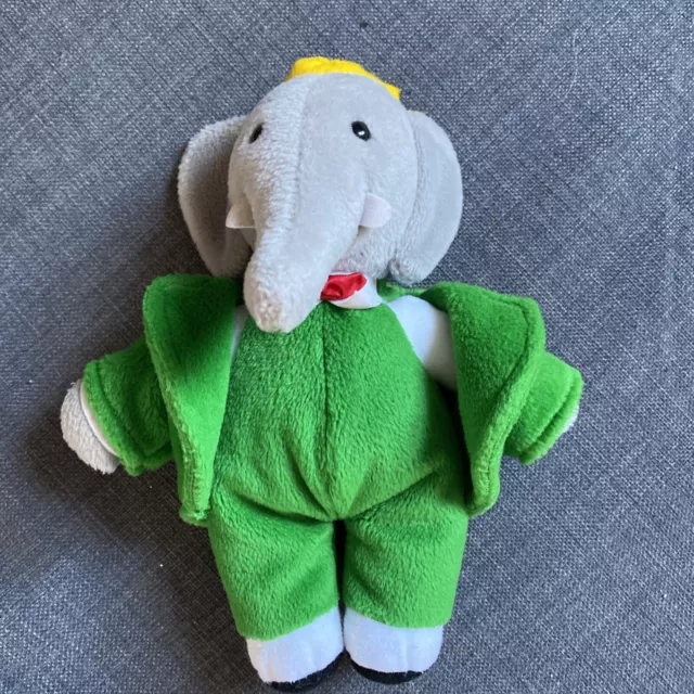 Vintage 1988 Babar Der Elefant Körnig Plüschtier 22cm