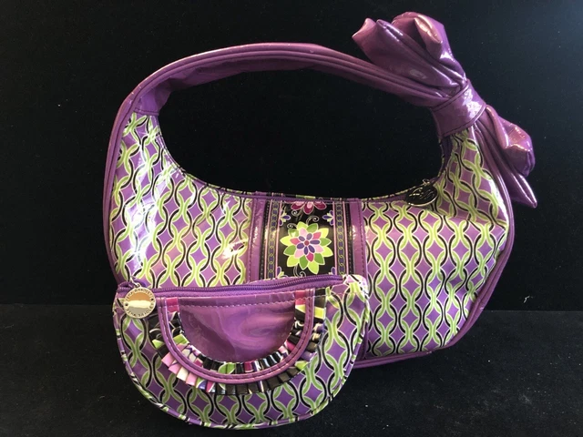 Vera Bradley Hobo Frill Purple Punch Retired purse & bag RARE SET LOT Vera Bradley Hobo Frill Purple Punch Retired purse & bag RARE SET LOT