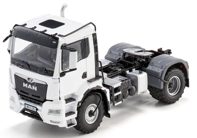 Camion WIKING SCANIA 4x2 Plateau Rouge Et Jaune, échelle 1/87