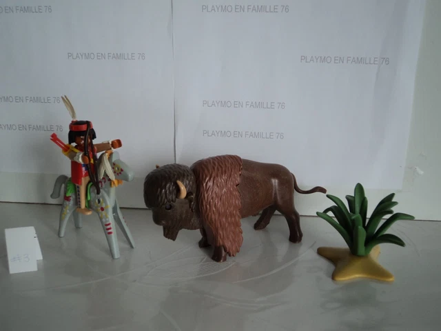 Lot PLAYMOBIL Vintage Western - Indiens, Chasseur à Cheval - Set 3731/3733 De 1988