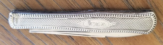 Tifft & Whiting Early American Coin Silver Folding Fruit Knife (1840 - 1853)