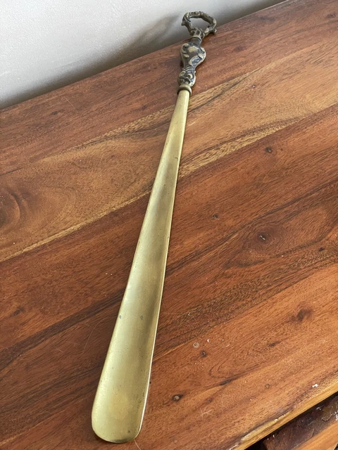 Chausse-pied Maritime NKlaus - 62cm Laiton Et Bois - Déco Marine