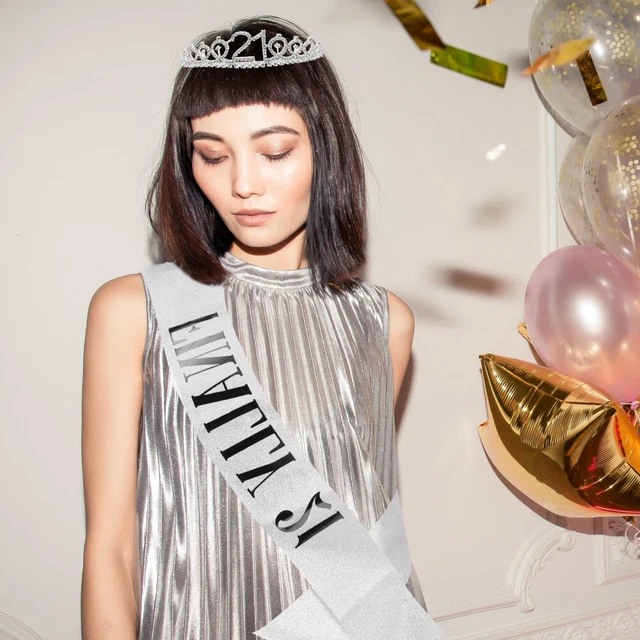 COURONNE DE SANGLE D'anniversaire Costume Bal Bandeau Fête Ceinture