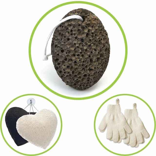 Exfoliating Skin Care Set, 1 Pumice Stone, Foot Callus Remover for Dead Hard Ski