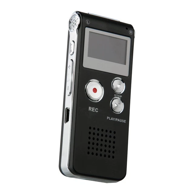 Registratore Audio Vocale Portatile Mp3 Usb Digitale Voice Recorder 8 Gb