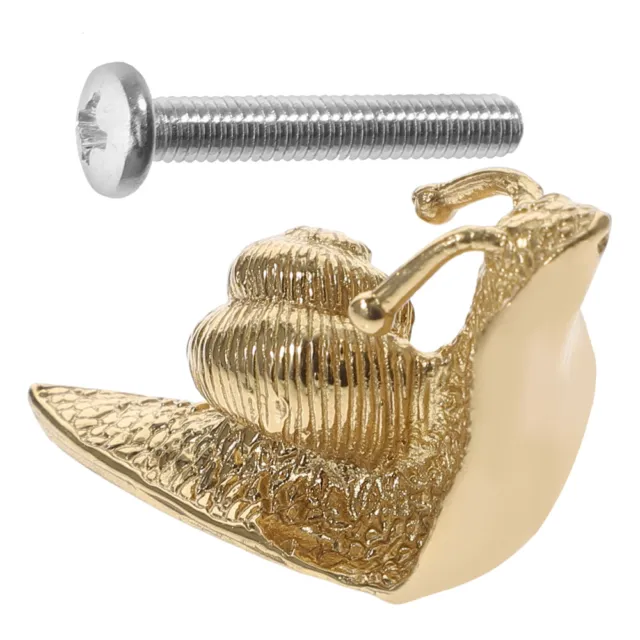 Brass Handle Furniture Knob Gold Drawer Knobs Snail Cabinet Pulls