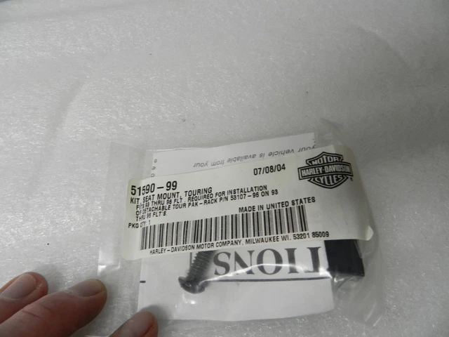 Nuovo Originale 93-96 Harley Flt Sedile Kit Montaggio 51590-99