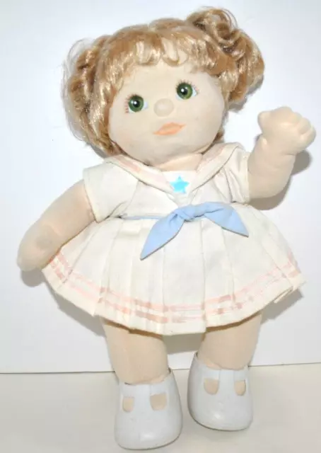 My Child Doll 1985 Blonde Hair Green eyes, Original Outfit w/diaper & Shoes