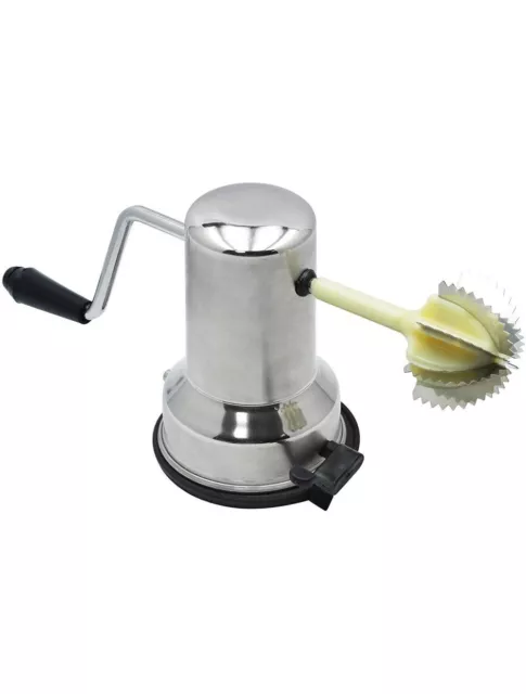 Stainless Steel Coconut Scraper Shredder Grater Vacuum Base Manual Rotary