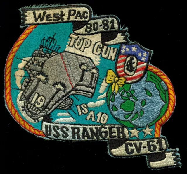 USN USS Ranger CV-61 WESTPAC 1980-1981 Patch N-6