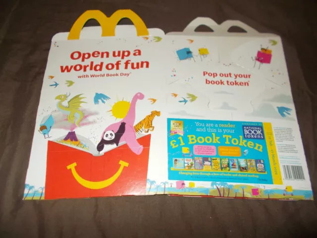 U.K McDonalds happy meal empty box Dreamworks 2022 used