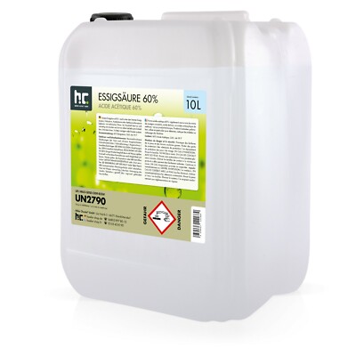 5 LITER ESSIGSÄURE 60 Essigessenz C2H4O2 Entkalker Essig Reiniger