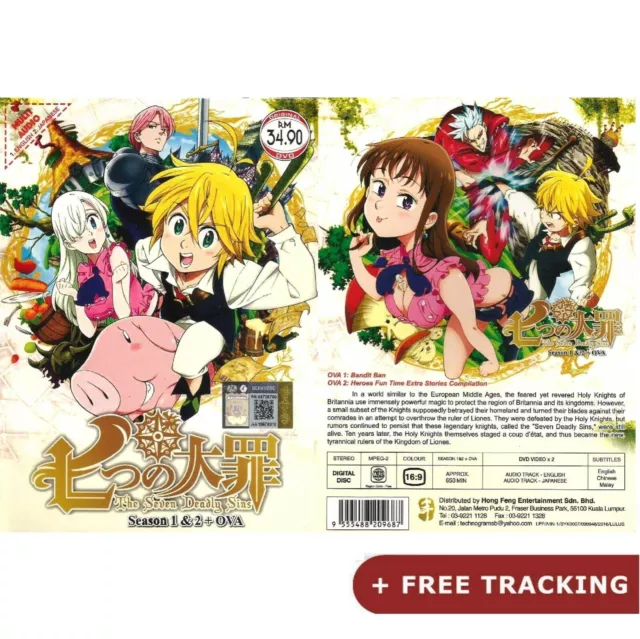 Anime DVD Nanatsu No Taizai The Seven Deadly Sins Season 1-5 + Movie + 2OVA  + SP