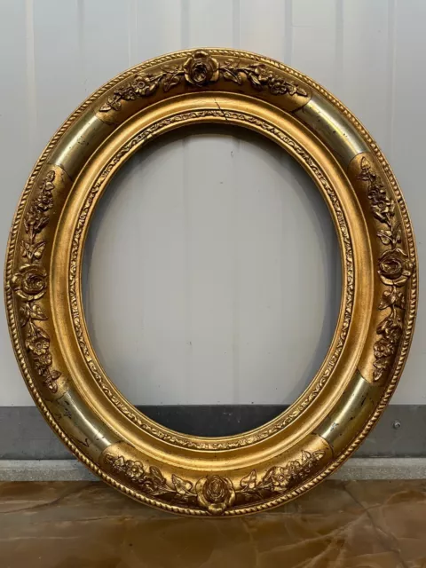 SALE! Stunning Antique French Gilt Oval Louis xv Picture / Photo Frame