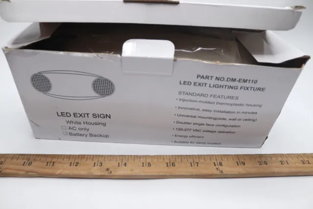 LED Exit Sign Battery Backup Cream DM-EM110