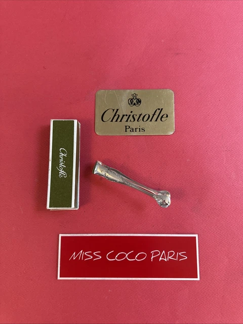 Pince à Sucre Christofle Marly - Métal Argenté, 11 Cm, Neuve, Blister, Fabrication Française