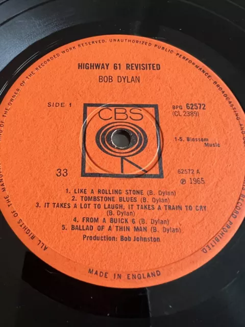 1965~Bob Dylan~Highway 61 Revisited~Vinyl LP Album~1st UK 🇬🇧...
