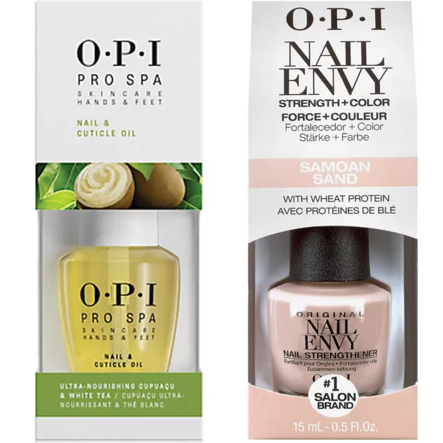 OPI Nail Envy Nail Treatment - Samoan Sand & Pro Spa Cuticle Oil 1x15ml 1x14.8ml