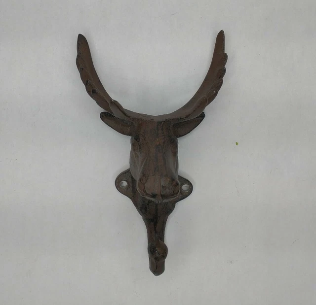 Cast Iron Moose Wall Hanging Coat Hook 2