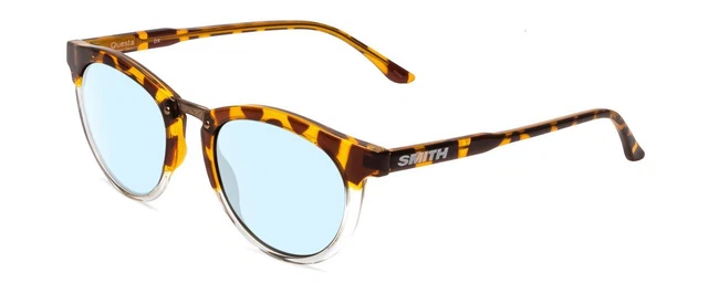 Smith Questa Damen Designer Blau Licht Brille Im Gelb-Braun Schildplatt 50 MM