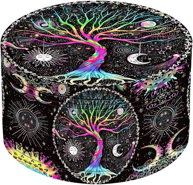 Grinder, 2.5 Inch Boho Grinder (Black Lucky Tree)