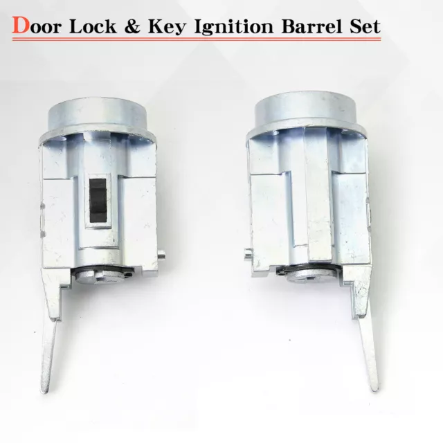 Door Lock Key Ignition Lock Cylinder Set For 95-04 Toyota Tacoma Matched 2 Keys 3
