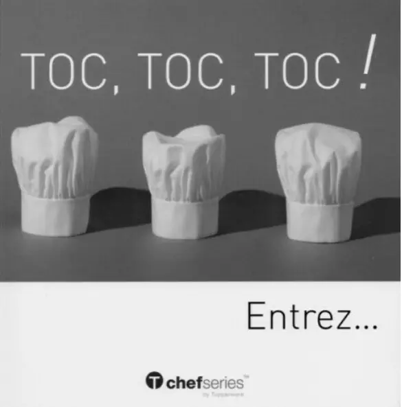 TUPPERWARE Livre recettes de cuisine CHEF Toc toc toc Chefseries